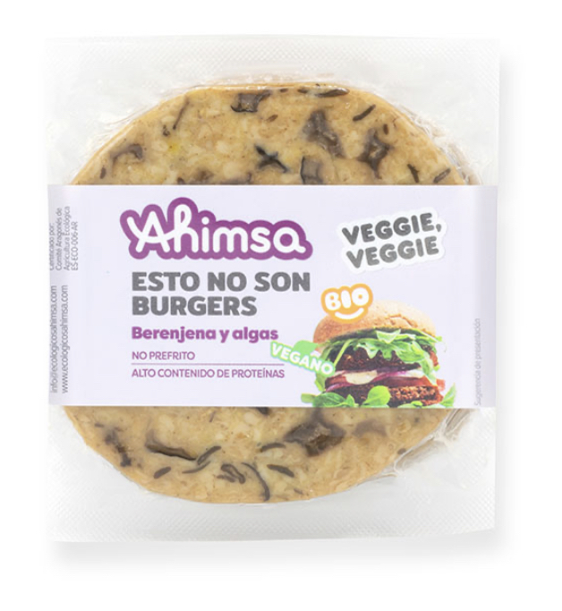 Burger vegetal algas y berenjenas 750g AHIMSA