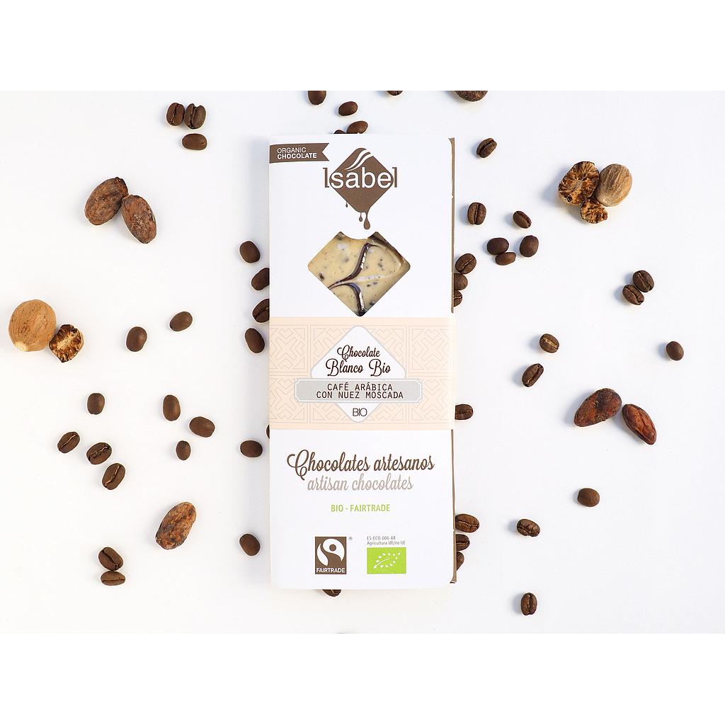 Chocolate blanco cafe nuez moscada 80g ISABEL