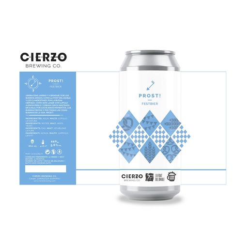 [07570] Cerveza PROST! 44cl CIERZO