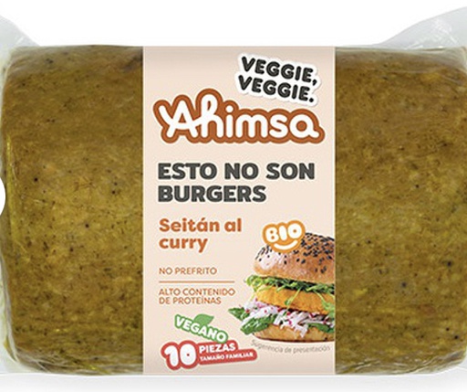 [07754] Burguer Seitan al curry 750g AHIMSA