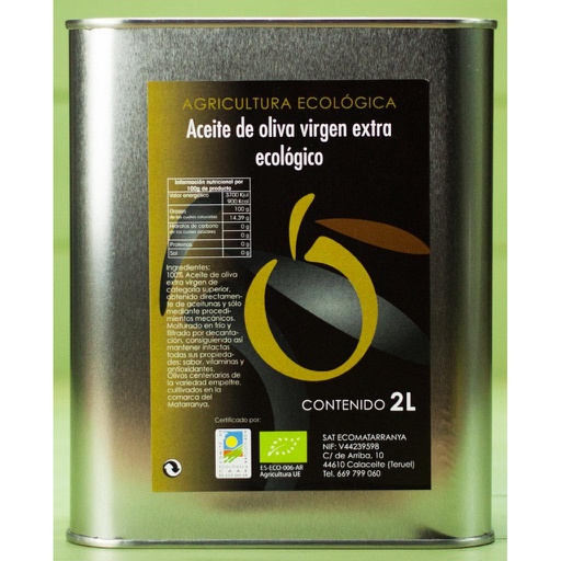 [45] Aceite Garrafa metalica 2L ECOMATARRANYA