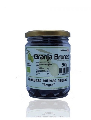 [1258] Aceitunas negras Aragón 250g GRANJA BRUNET
