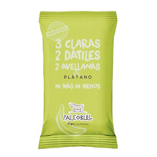 [3065] Barrita platano y avellana 50g PALEOBULL