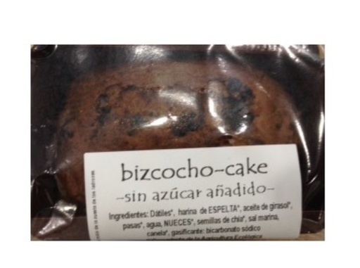 [2448] Bizcocho-cake sin azúcar añadido 190g BIOGREDOS