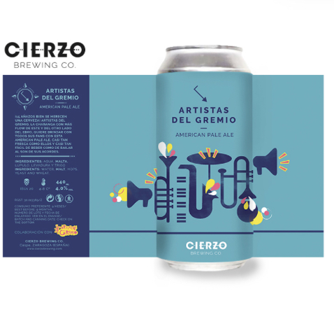 [2470] Cerveza Artistas del gremio 44cl CIERZO