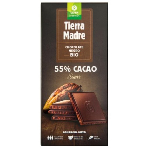 [1392] Chocolate 55% negro bio 100g OXFAM