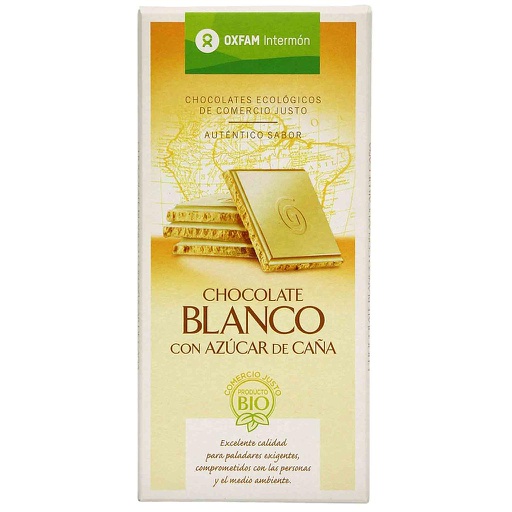 [1395] Chocolate blanco de caña azucar 100g OXFAM