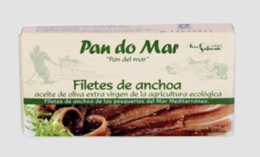 [803] Filetes de anchoa en aceite de oliva eco 50g PAN DO MAR
