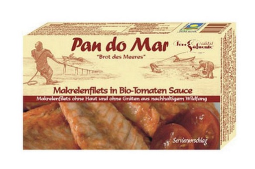 [799] Filetes de caballa en salsa de tomate eco 120g PAN DO MAR