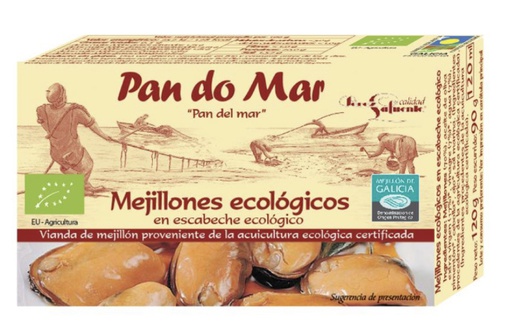 [298] Mejillones en escabeche 115g PAN DO MAR (pequeños)