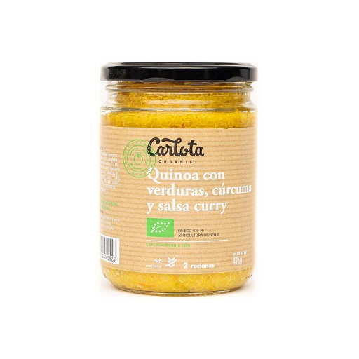 [1322] Quinoa con verduras, curcuma y salsa curry 425g CARLOTA