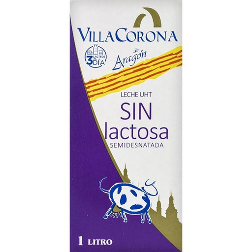 [2379] Leche semi sin lactosa 1L VILLACORONA