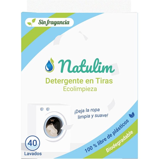 [3760] Detergente en tiras sin fragancia 40lav NATULIM