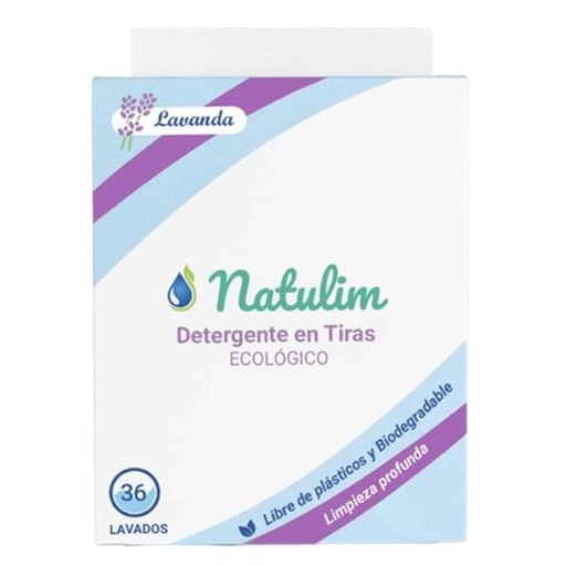 [3761] Detergente en tiras lavanda 40lav NATULIM
